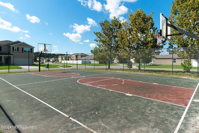 view of sport court