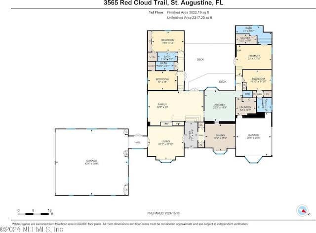 3565 Red Cloud Trl, Saint Augustine, FL 32086 - floor plan
