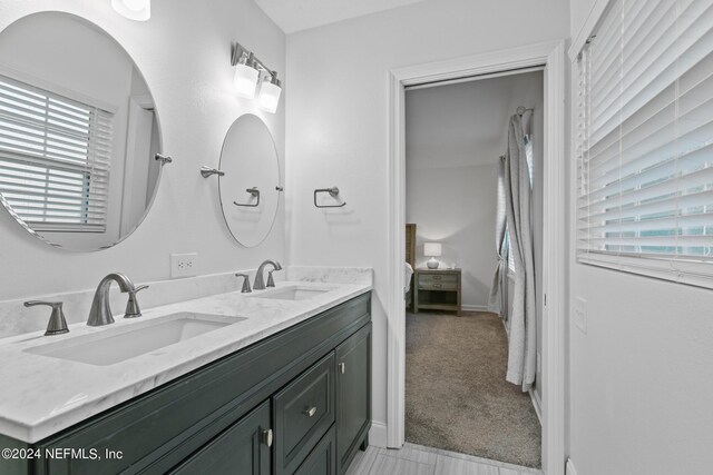 bathroom featuring vanity