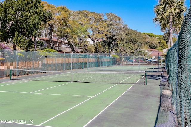 view of tennis court