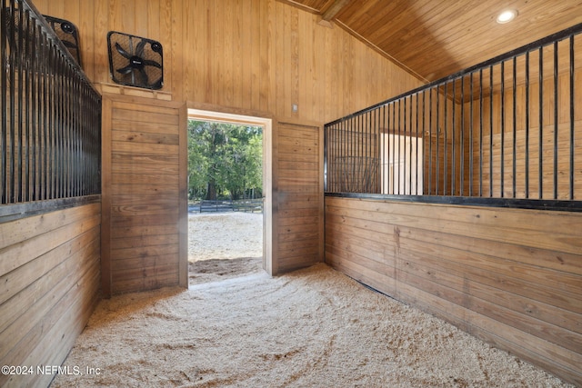 view of horse barn