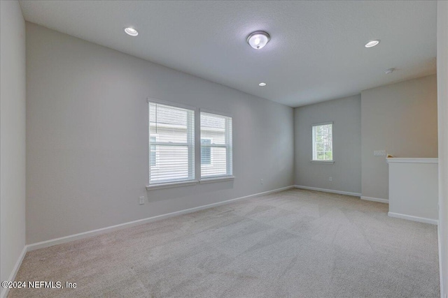 view of carpeted empty room