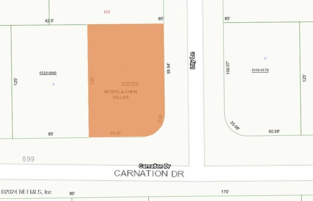 620 Carnation Dr, Interlachen FL, 32148 land for sale