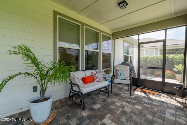 view of sunroom