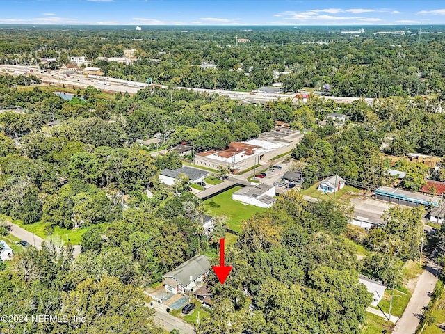 2745 Gilmore St, Jacksonville, FL 32205 - birds eye view of property featuring a wooded view