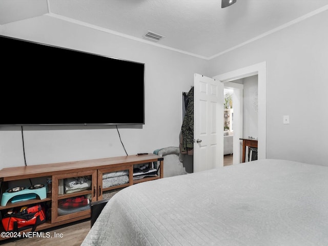 2745 Gilmore St, Jacksonville, FL 32205 - bedroom featuring wood finished floors, visible vents, and ornamental molding