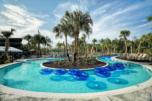 view of pool