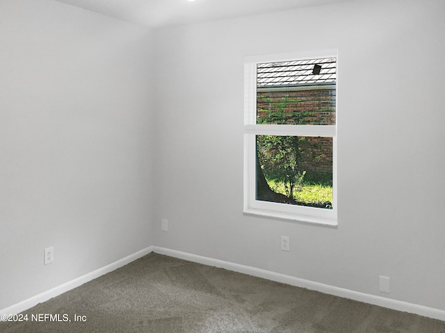 view of carpeted empty room