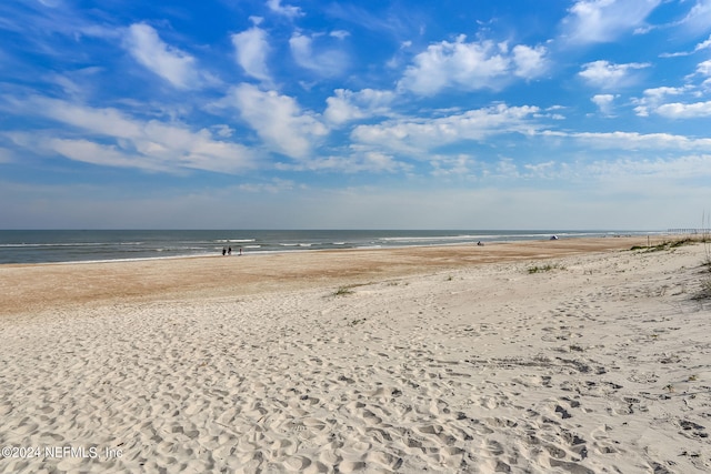 water view with a view of the beach