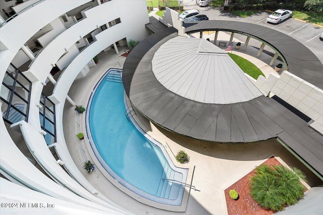 view of pool with a patio area