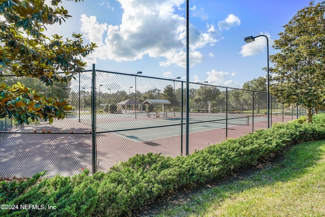 view of tennis court