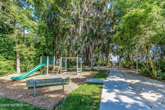 view of jungle gym