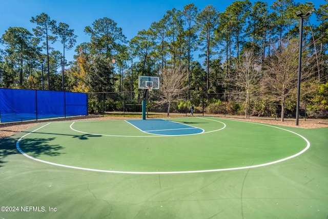 view of sport court