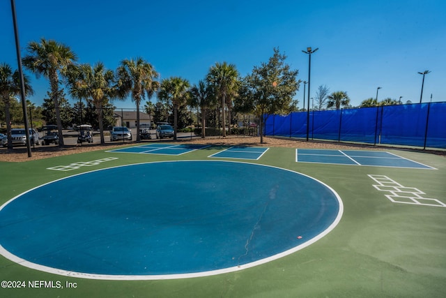 view of basketball court