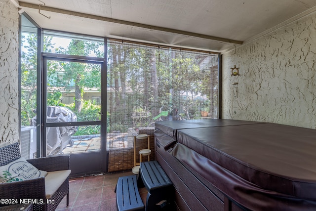 view of sunroom