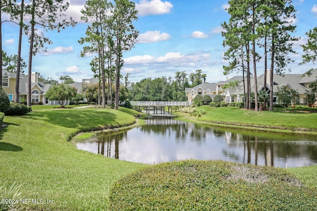 view of water feature