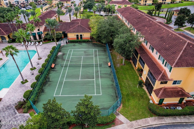 view of tennis court