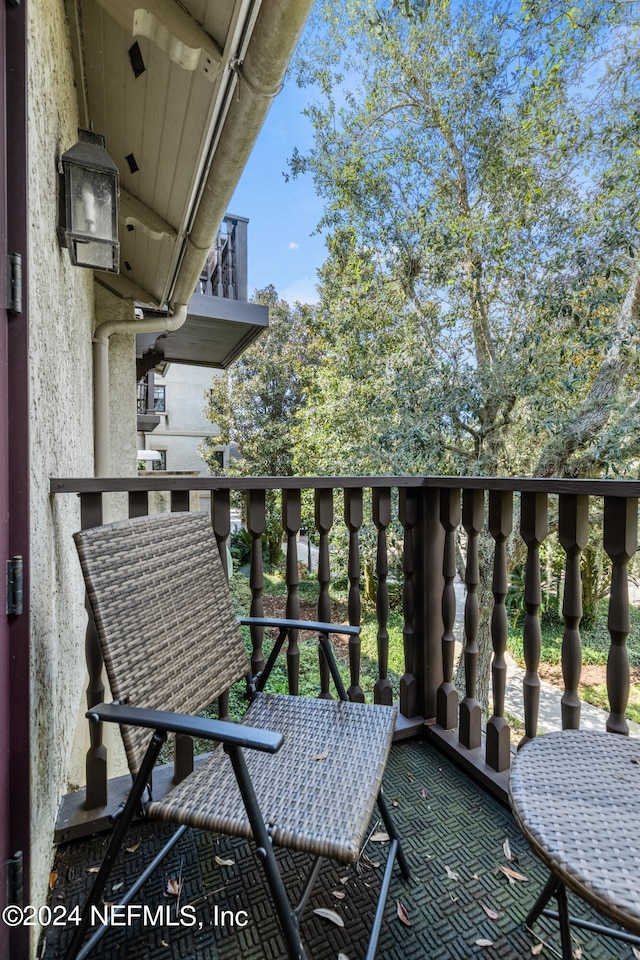 view of balcony