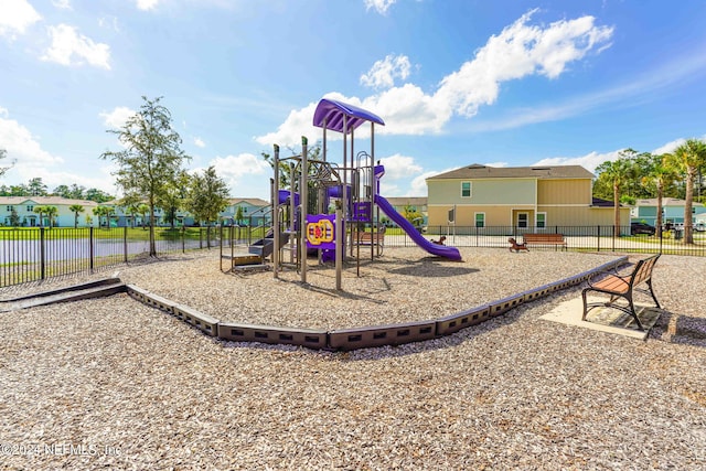 view of jungle gym