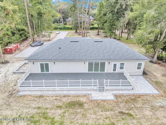 rear view of property with a patio