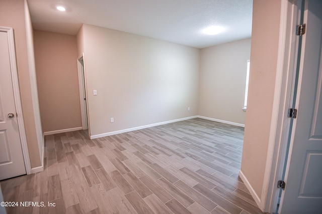 interior space with light wood-type flooring