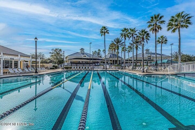 view of pool