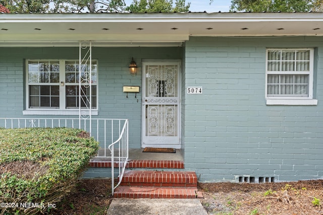 view of entrance to property