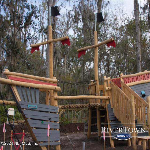 view of jungle gym