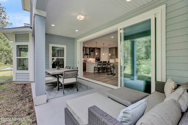 view of patio / terrace with outdoor lounge area