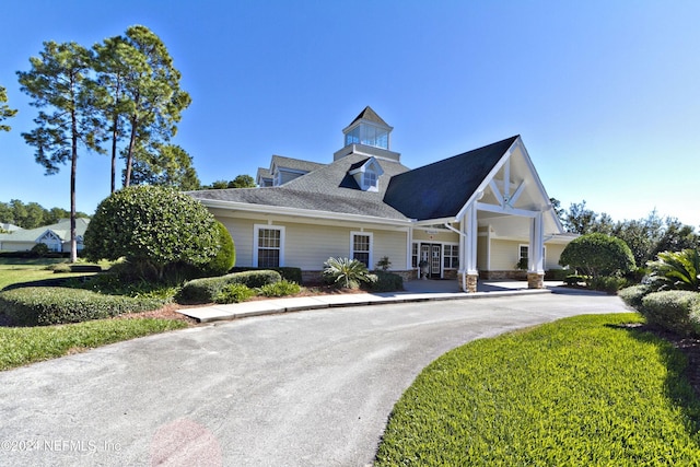 view of front of property with stone siding