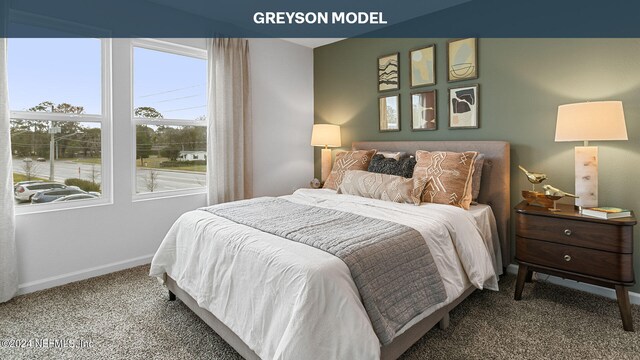 bedroom featuring carpet floors