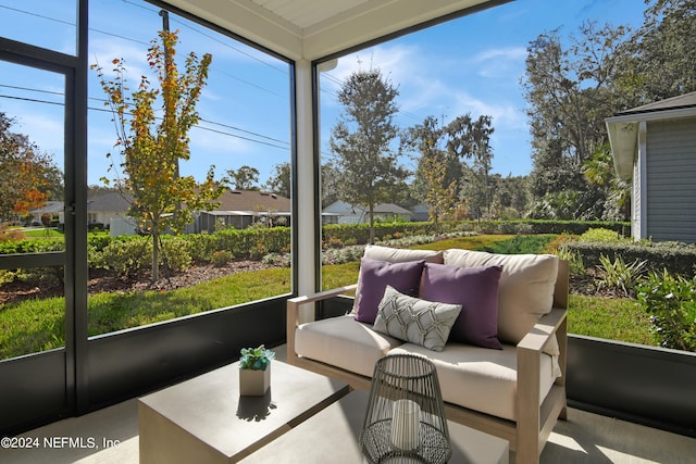 sunroom / solarium with plenty of natural light