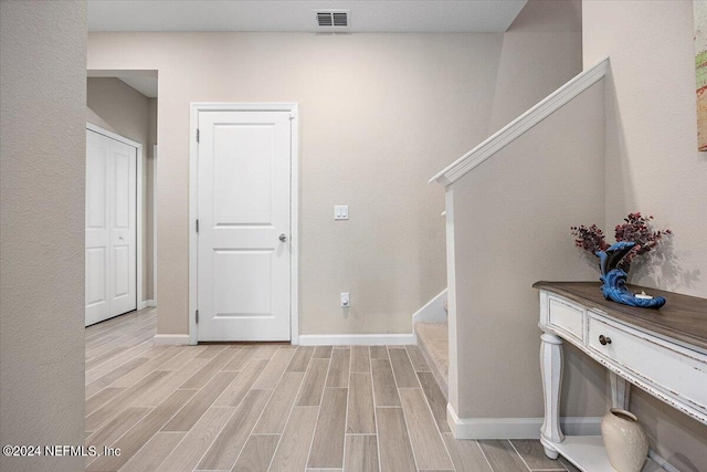 interior space featuring light hardwood / wood-style flooring