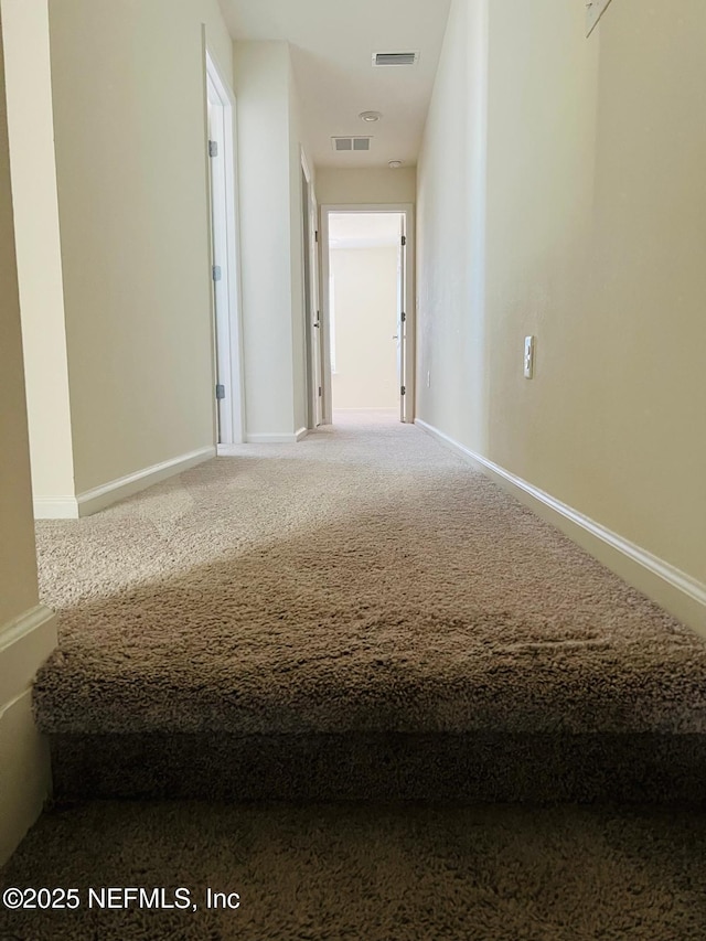 interior space featuring carpet floors