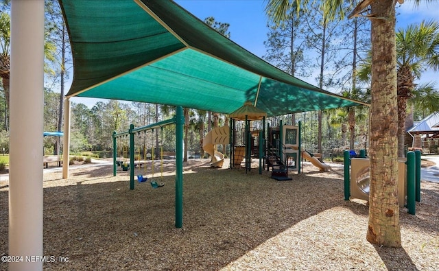 view of jungle gym