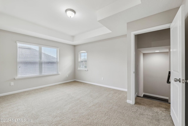 unfurnished bedroom featuring light colored carpet