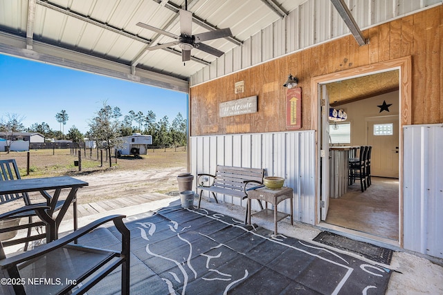 17667 Andrews Rd, Hilliard, FL 32046 - view of patio / terrace featuring ceiling fan
