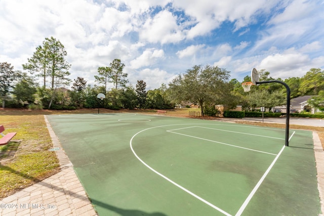 view of basketball court