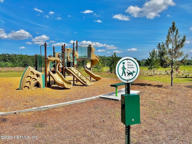 view of jungle gym