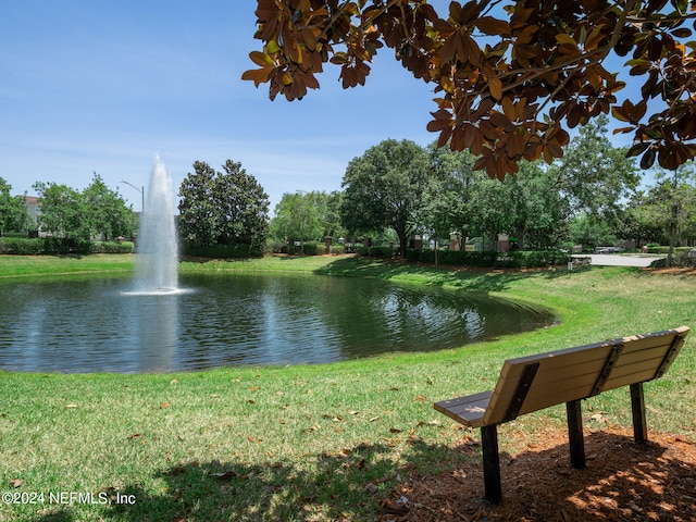 view of water feature