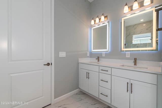 bathroom featuring vanity