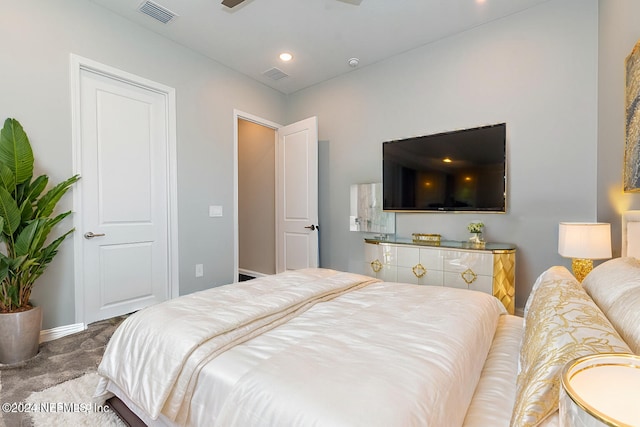 bedroom featuring carpet flooring