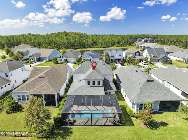 birds eye view of property