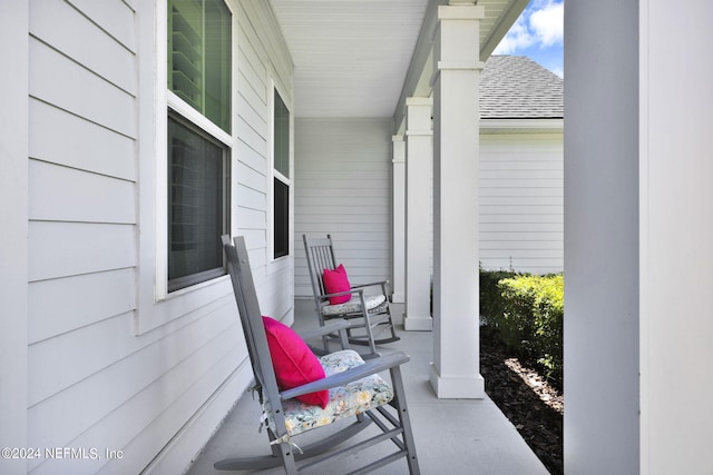 view of patio / terrace featuring a porch