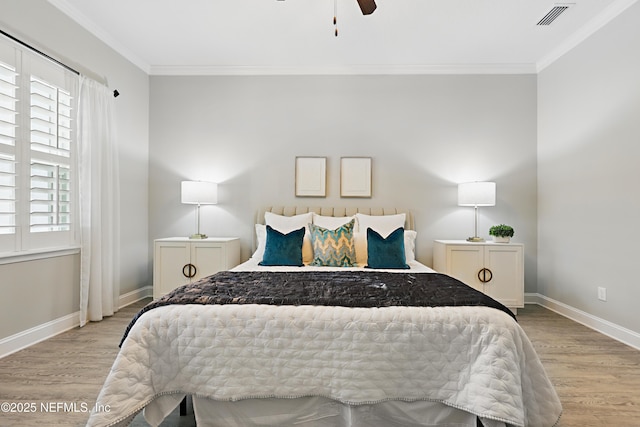 79 Shadow Ridge Trl, Ponte Vedra, FL 32081 - bedroom featuring wood finished floors, visible vents, and ornamental molding