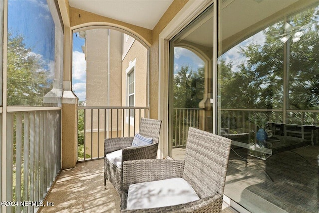 sunroom featuring a wealth of natural light