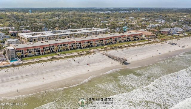 10 10th St Unit 37, Atlantic Beach, FL 32233 - bird's eye view featuring a beach view and a water view