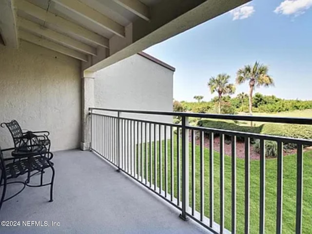 view of balcony