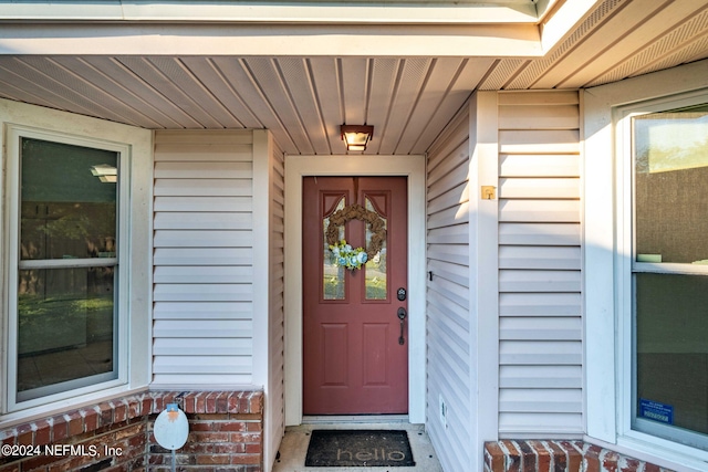 view of entrance to property