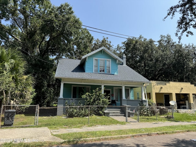 bungalow-style house featuring a porch